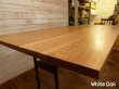 画像5: アイアン家具 dining table white oak W1650 (5)