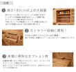 画像2: カントリー家具　カップボードＷ１２００ (2)