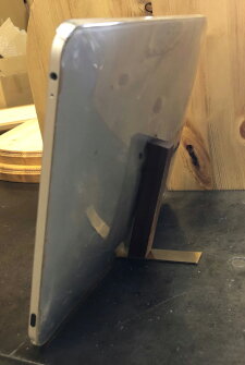 カントリー家具 木工小物スマホスタンドウォルナット&真鍮 ...